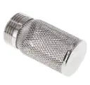 Suction basket, external thread, stainless steel
