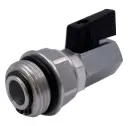 Swivel fitting for barrels 3/4" male thread to 1/4" female thread aluminum