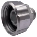Swivel fitting IBC S60x6 to external thread, stainless steel