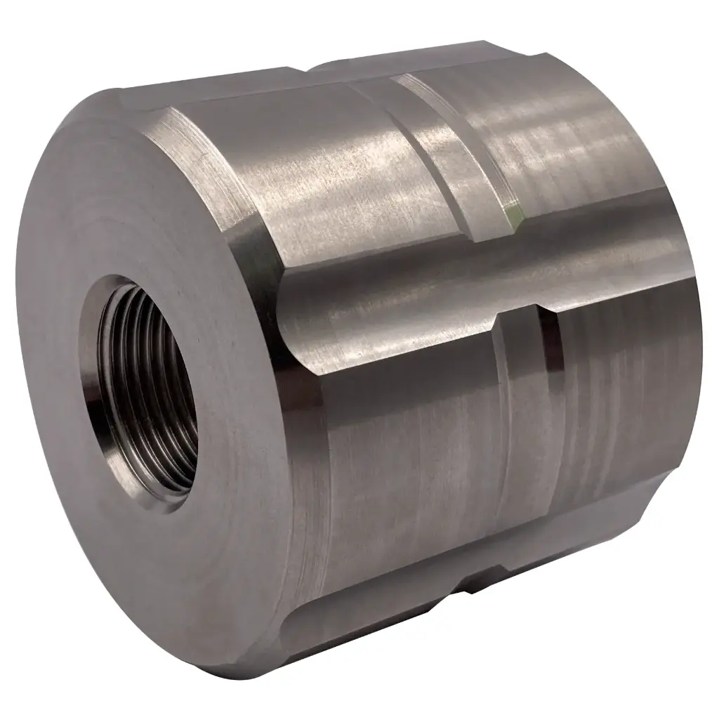 [104146] IBC adapter S60x6 female thread to female thread stainless steel 1.4305 (3/4")