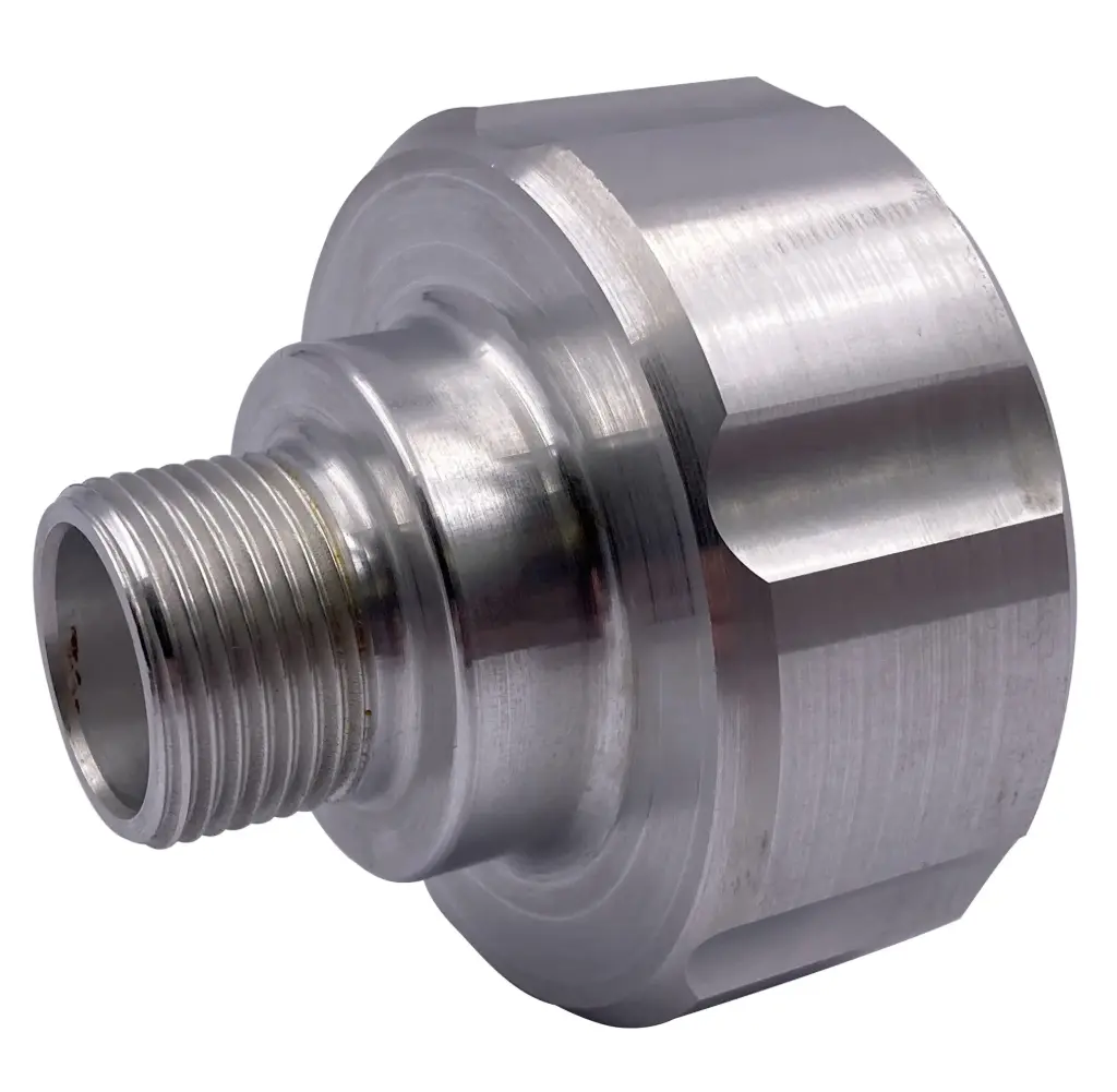 [104151] IBC adapter S60x6 female thread to male thread aluminum (3/4")