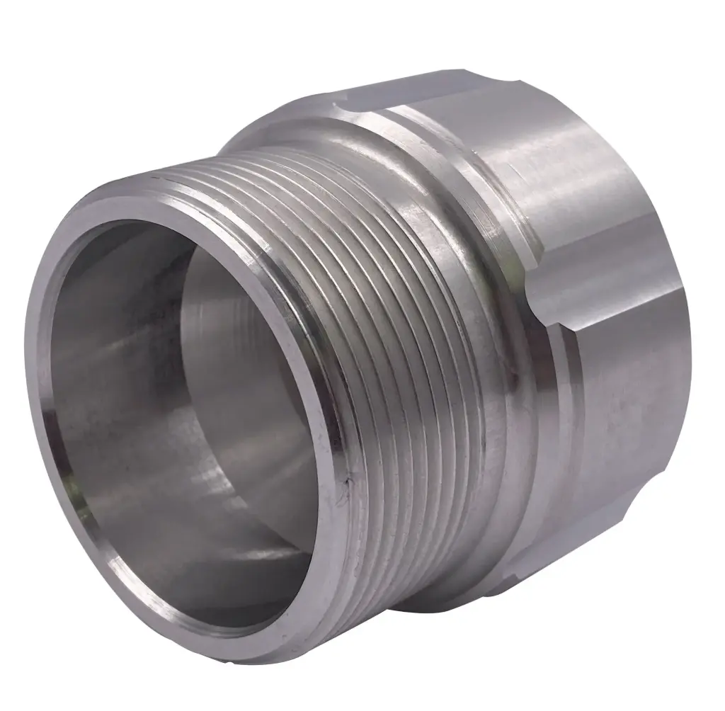 IBC adapter S60x6 female thread to male thread aluminum