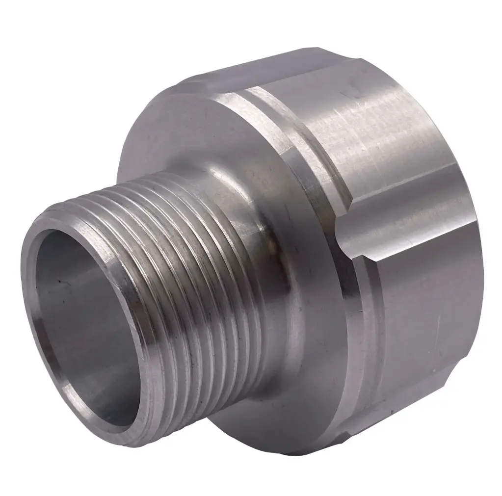 IBC adapter S60x6 female thread to male thread aluminum