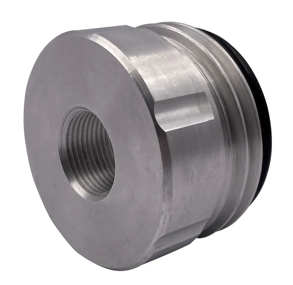 [104167] Barrel adapter S70x6 male thread to female thread aluminum (3/4")