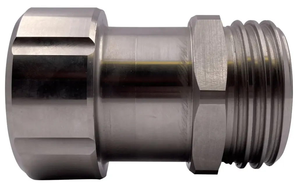 [104174] Extension for S60x6 IBC 80mm stainless steel