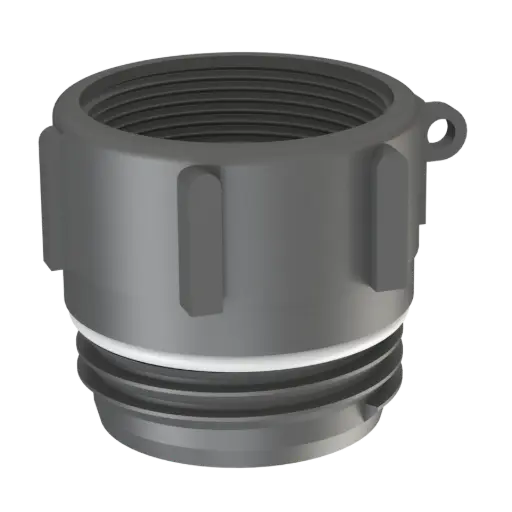 Fass Adapter Trisure S56x4 Außengewinde auf BSP Innengewinde PP