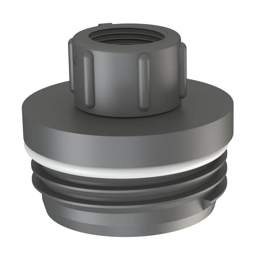 Barrel adapter Trisure S56x4 male thread to BSP female thread PP