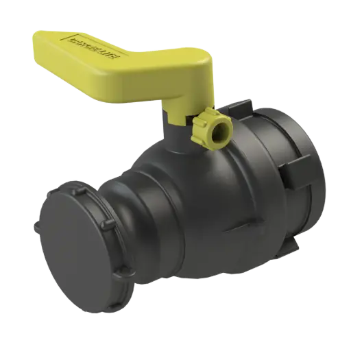 IBC Kugelhahn Innengewinde auf Camlock Stecker PP