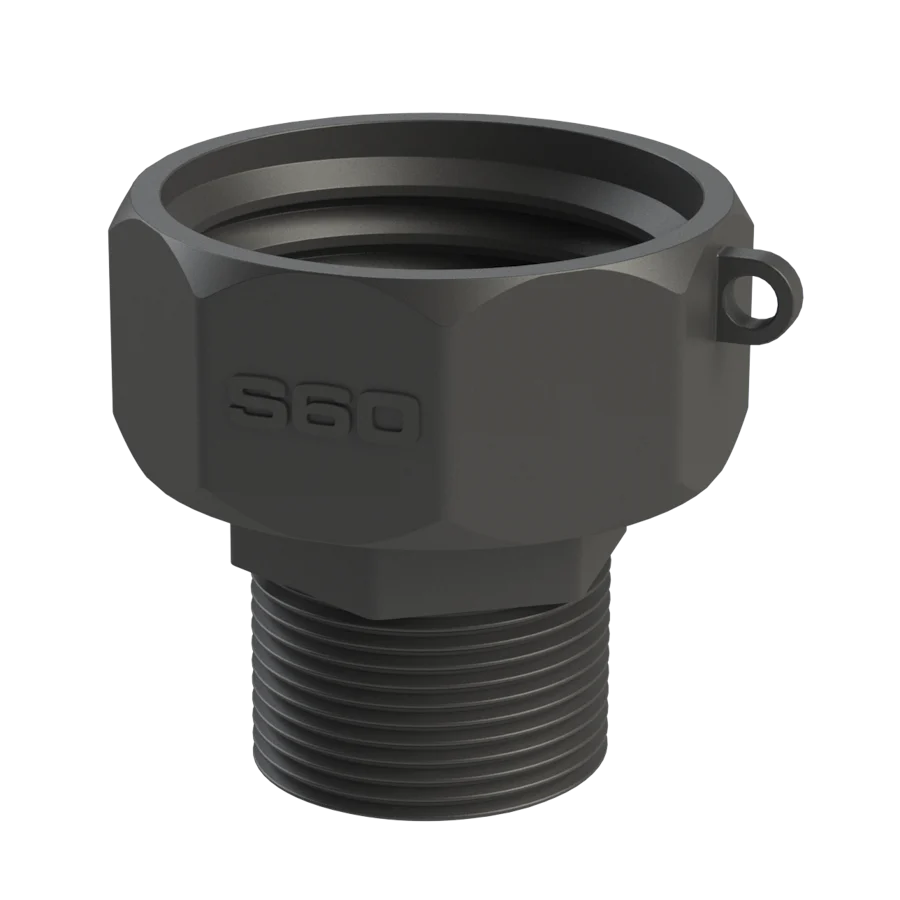 IBC adapter female thread to BSP male thread PP