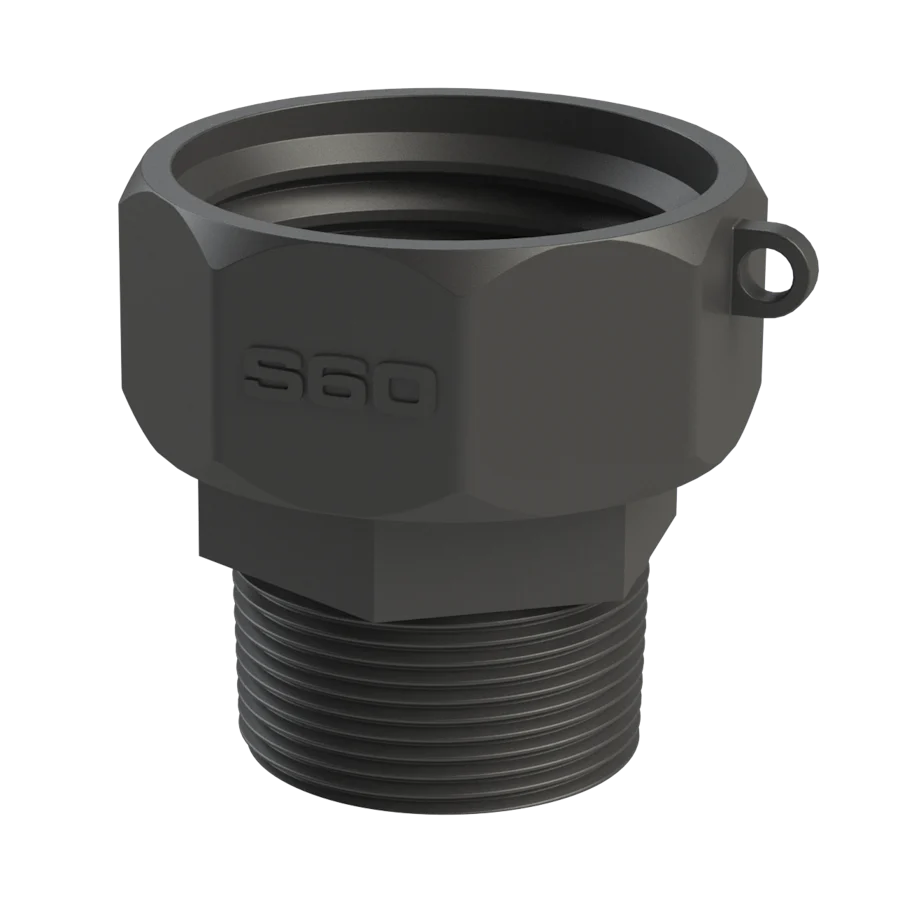 IBC adapter female thread to BSP male thread PP