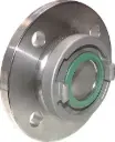 Storz coupling on flange, stainless steel