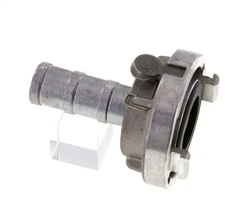 [102271] Storz coupling on hose nozzle with locking mechanism, aluminum (19 mm, 32)