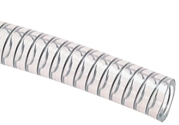[102958] PVC-Saugschlauch / Druckschlauch mit Stahlspirale Meterware (19 mm)