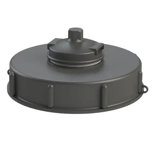 [101320] IBC Deckel rot mit Überdruckventil PP (⌀ 150 mm)