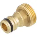 Coupling plug, external thread, brass