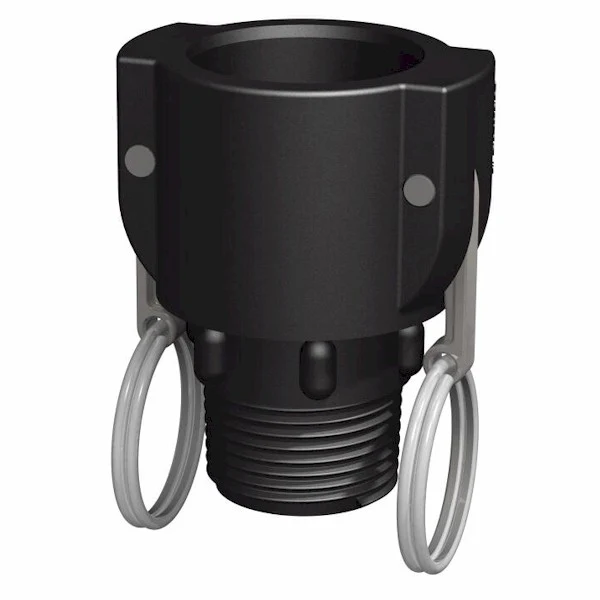 [100786] Camlock Dose auf Außengewinde Typ B PP (3/4 Zoll, 1/2")