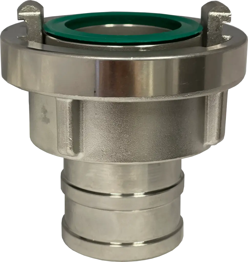 [102212] Storz coupling hose nozzle with locking collar, stainless steel (D25)