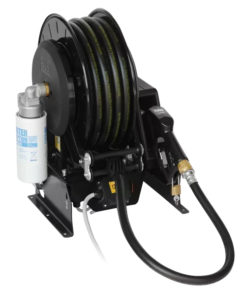 [101260] Diesel pump set with 14 m hose reel (12V)