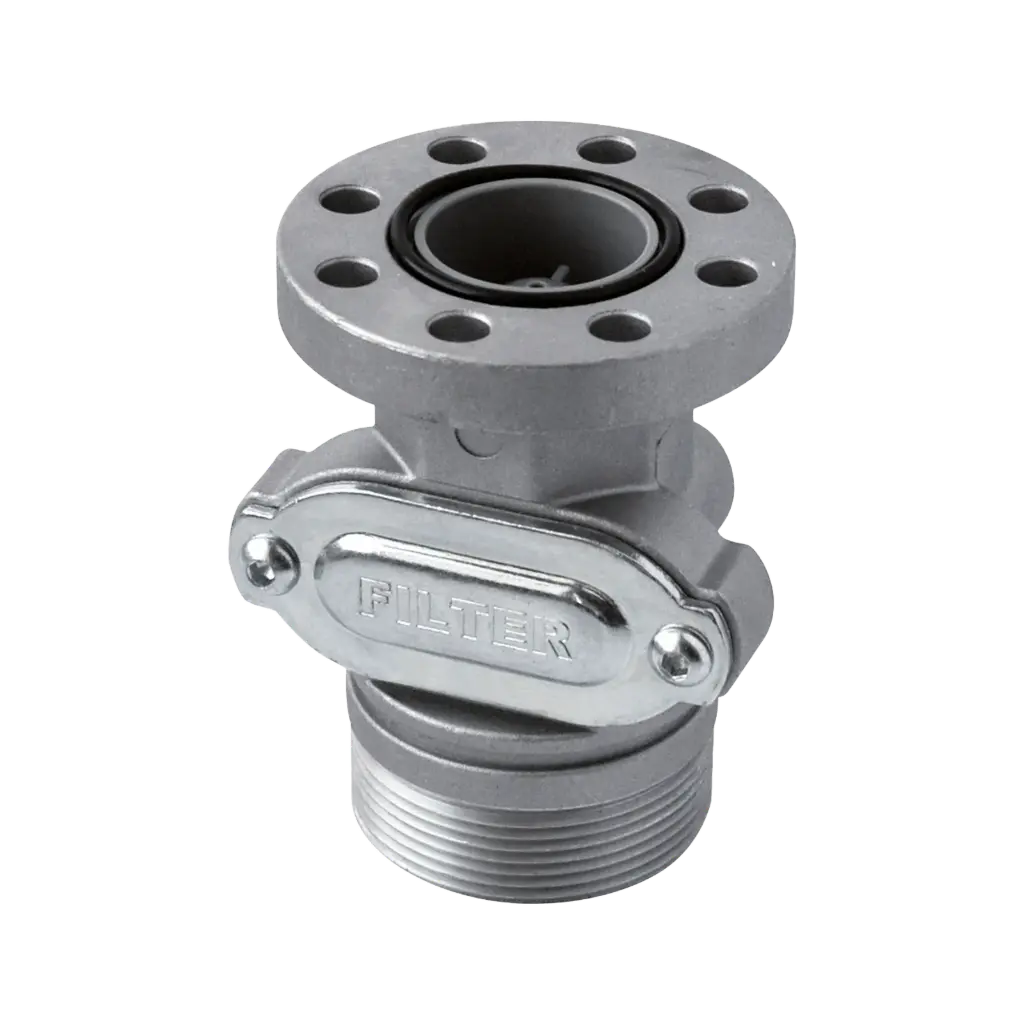 Pump adapter 2 inches to 1 inch for barrel and tank mounting