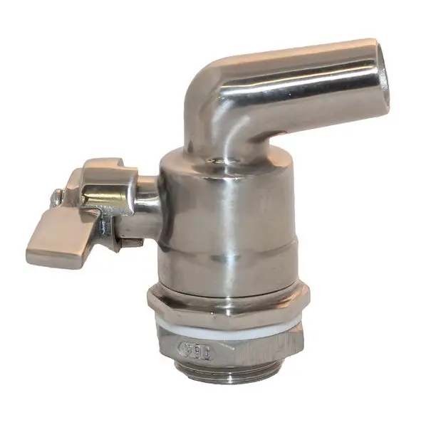 [109199] Barrel tap Ball valve Stainless steel (3/8")