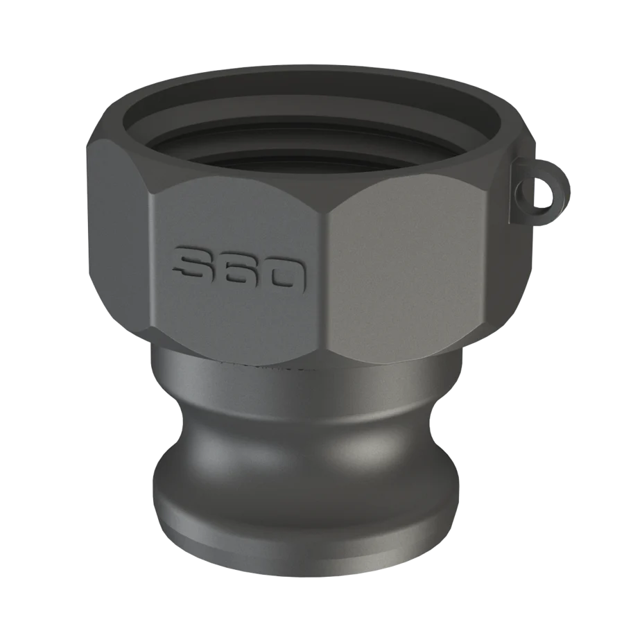 IBC Adapter Innengewinde auf Camlock Stecker PP