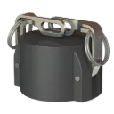 Verschlussdose für Camlock Stecker Typ DC 2" abschließbar PP