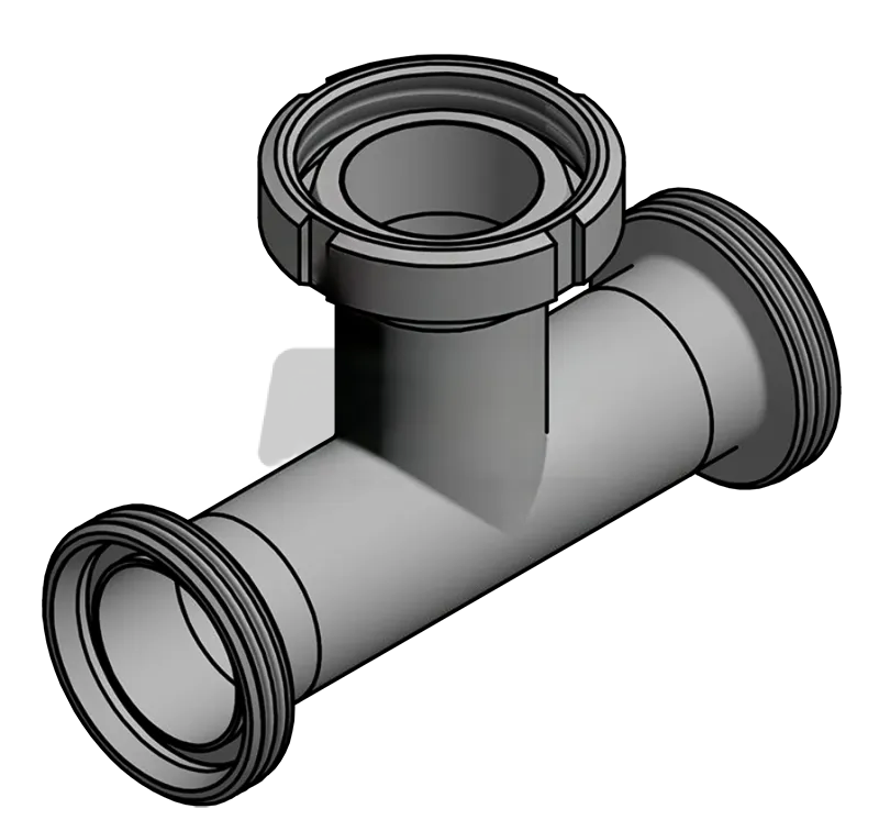 [109073] Milk pipe T-piece thread/thread/cone nut stainless steel (DN10 RD28)