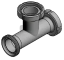Milk pipe T-piece thread/cone nut/cone nut stainless steel