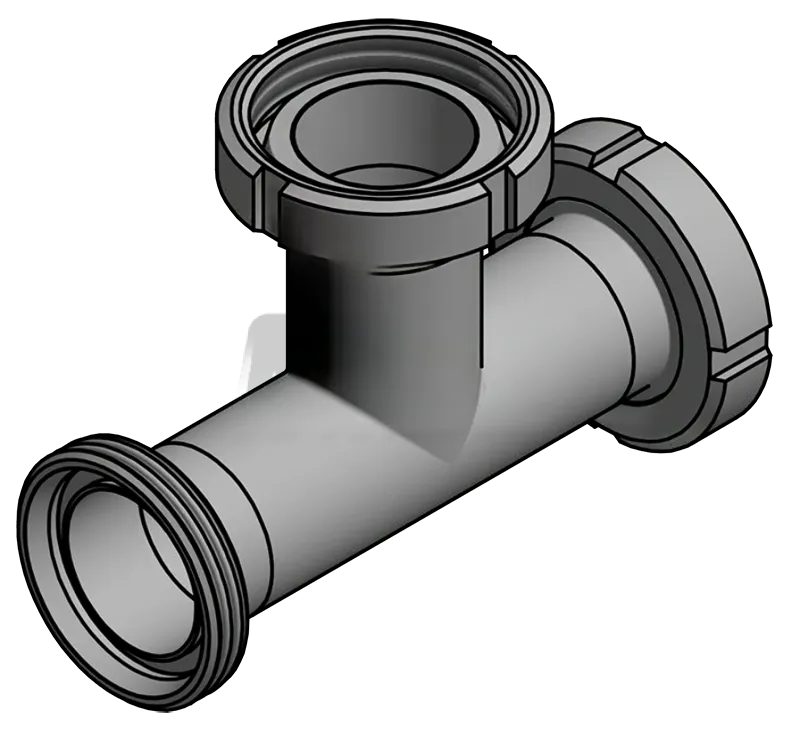 Milk pipe T-piece thread/cone nut/cone nut stainless steel