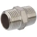 Double nipple stainless steel BSPT