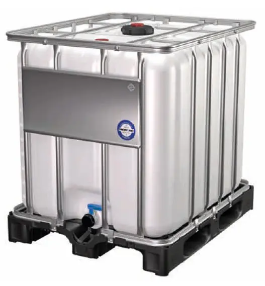 [101910] IBC container 1000L with plastic pallet and CDS suction pipe