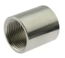 Double sleeve, female thread, stainless steel