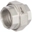 Screw connection 2 x female thread stainless steel