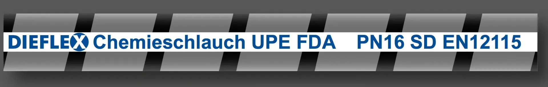 [109508] Chemieschlauch UPE FDA glatte Decke (19mm x 6mm)