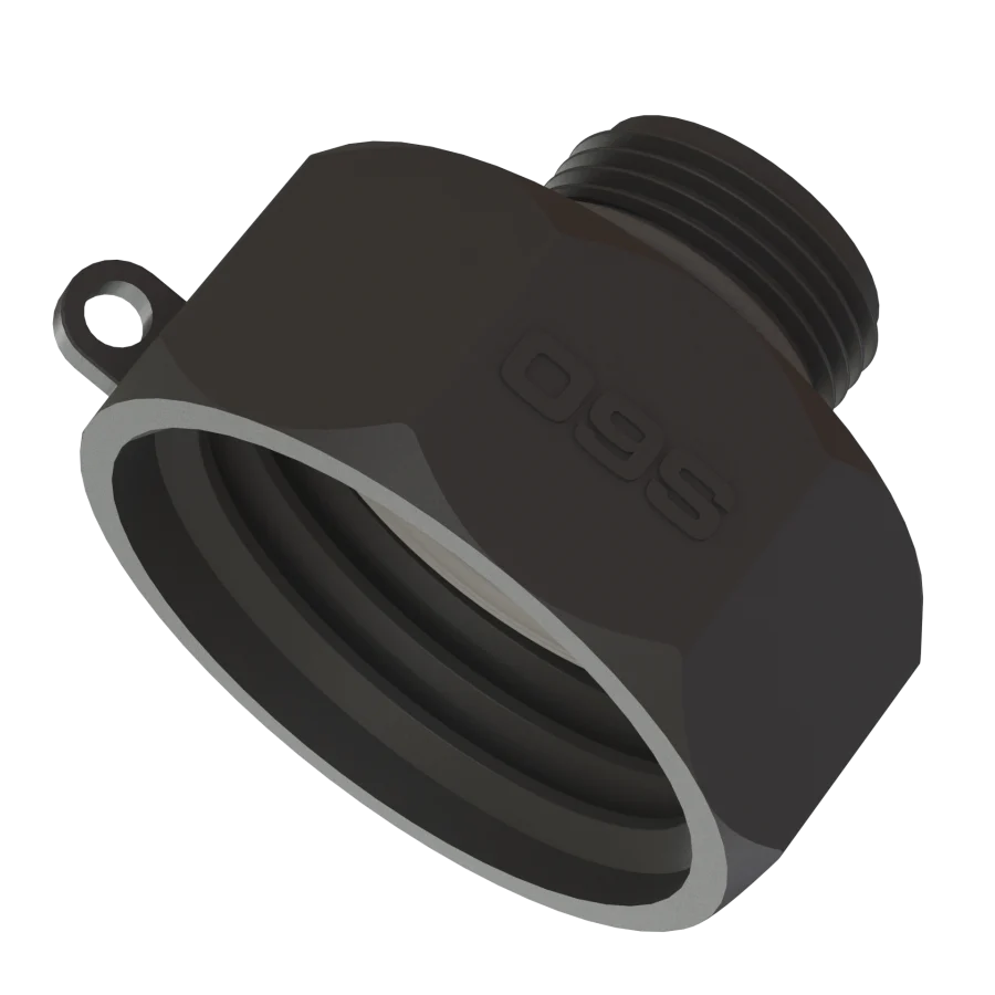 [101386] IBC Adapter S60x6 auf 1" Außengewinde mit Dichtung PP