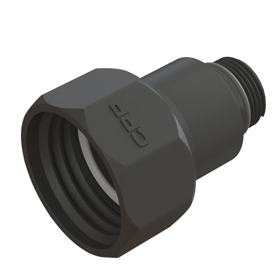 [101387] IBC adapter S60x6 to 1" male thread swivel joint PP