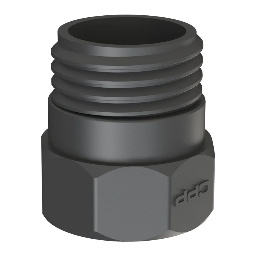 [100643] IBC adapter S60x6 male thread to 2" BSP female thread PP