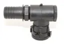 IBC Adapter S60x6 Innengewinde auf 2" Schlauchtülle Winkel 90° PP