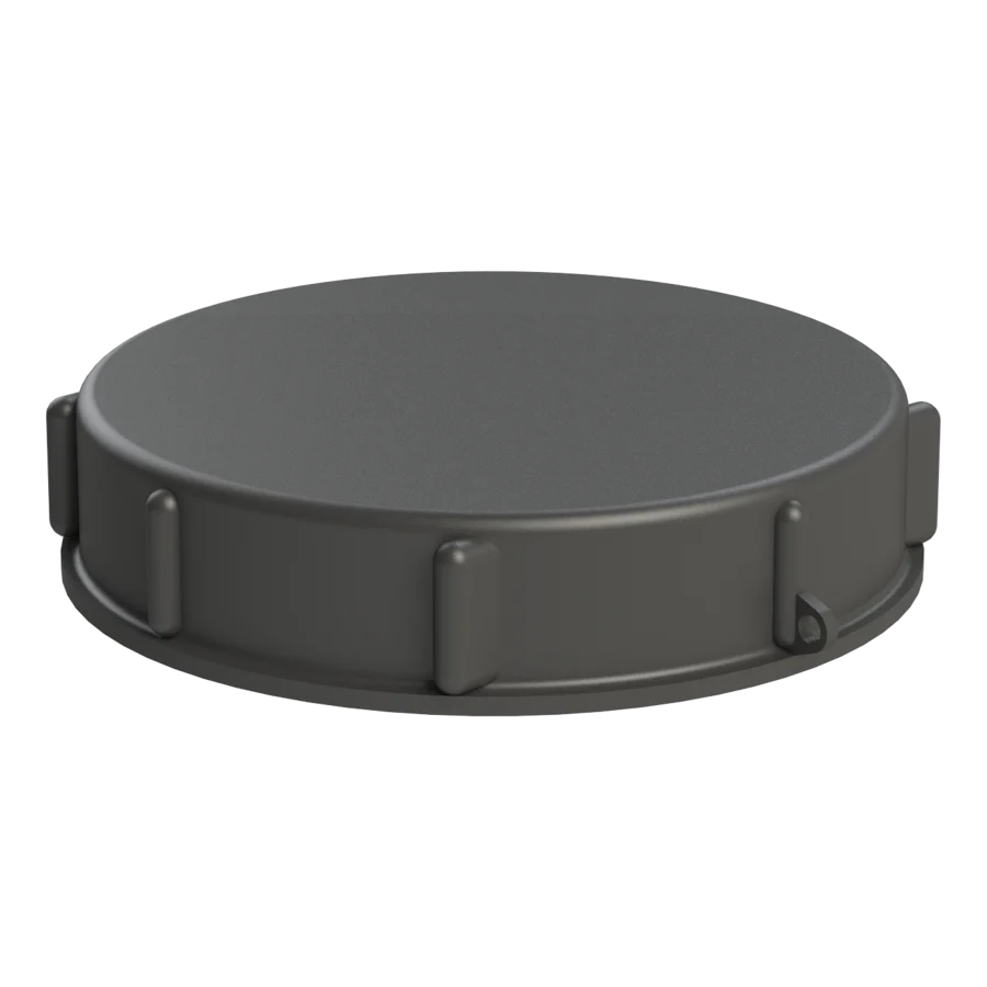[100906] IBC lid 150 mm black standard