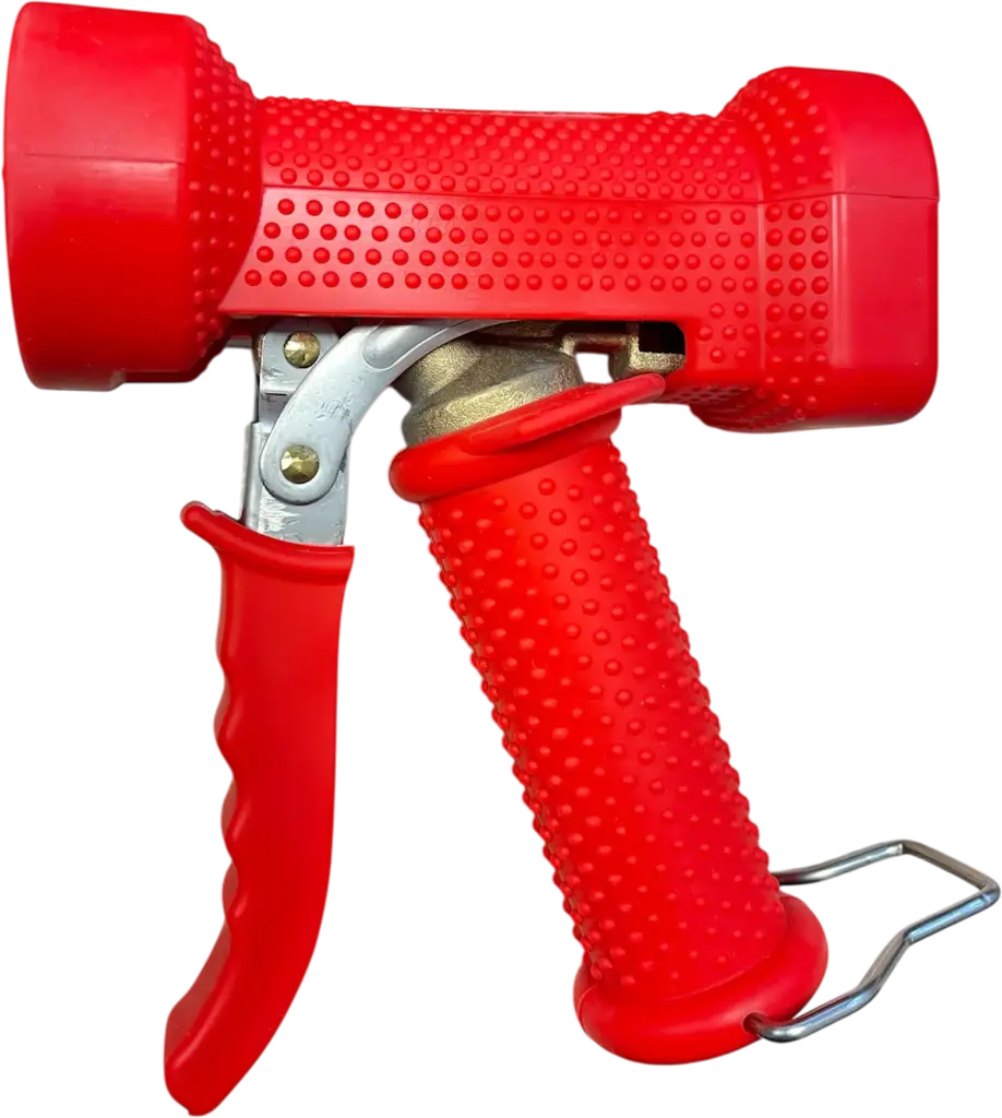 Water-saving spray gun with female thread, brass | M+B Fluid Technology